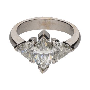 ANILLOS / SORTIJAS<BR>SORTIJA EN ORO BLANCO CON DIAMANTES. T... · ref.: PRESENTA CERTIFICADO...