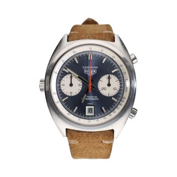 HEUER<BR>CARRERA CHRONO ACERO 38MM. · ref.: 1153