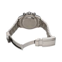 Daytona acero esfera blanca cerámico.  