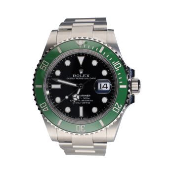 ROLEX<BR>SUBMARINER DATE ACERO BISEL VERDE 41MM... · ref.: 126610LV