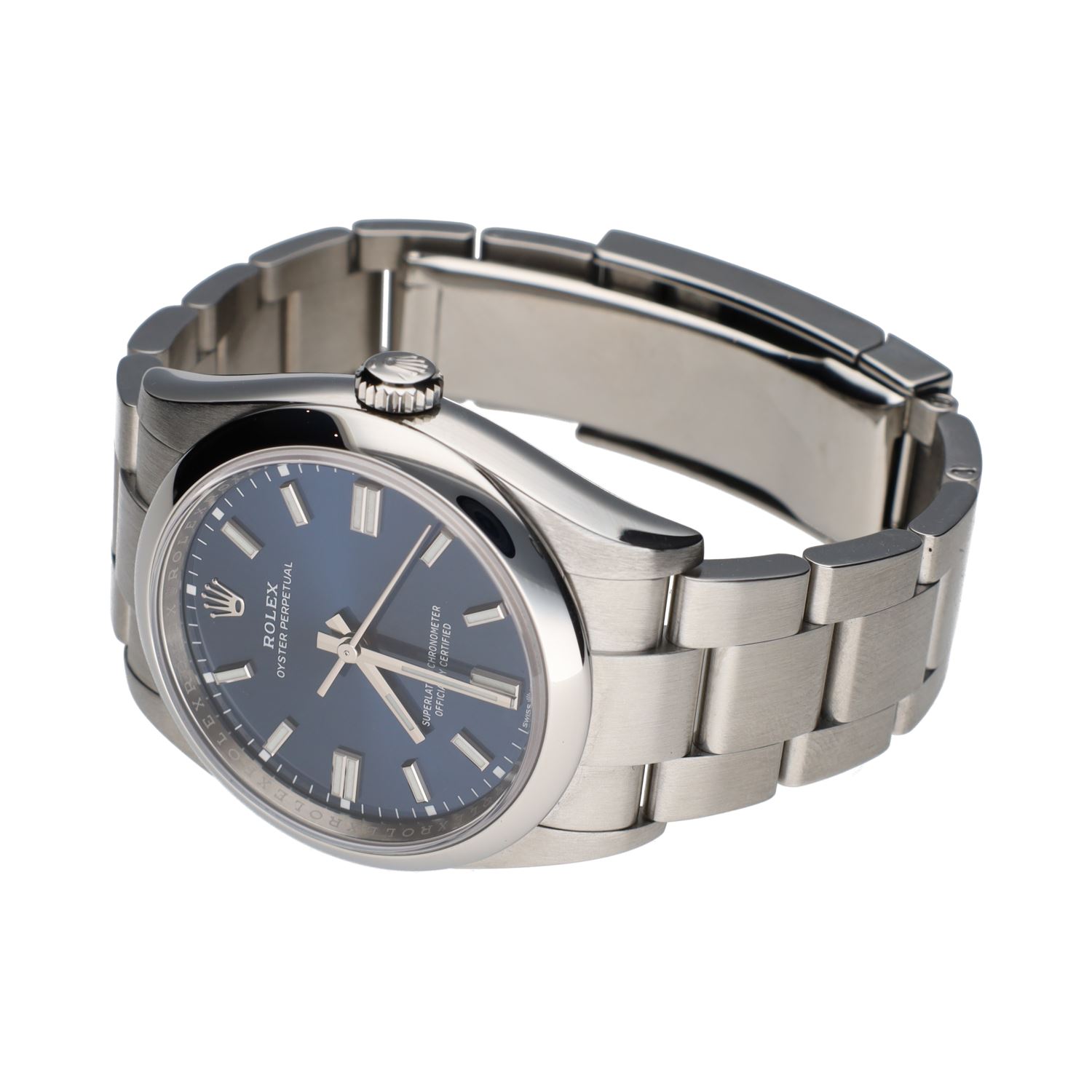 Oyster perpetual acero esfera azul 36mm.   