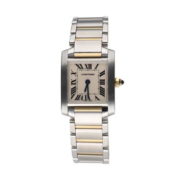 CARTIER<BR>TANK FRANCES ACERO SEÑORA 20MM. · ref.: 2384
