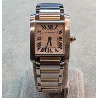 CARTIER<BR>TANK FRANCES ACERO SEÑORA 20MM.