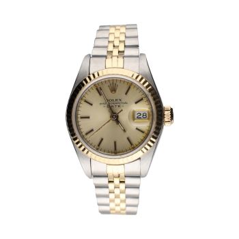 ROLEX<BR>OYSTER PERPETUAL DATE SEÑORA ACERO Y O... · ref.: 69173