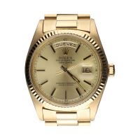 Day-date president oro amarillo plexi 36mm.  