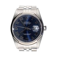 Datejust acero jubille bisel oro blanco esfera azul 36mm.   