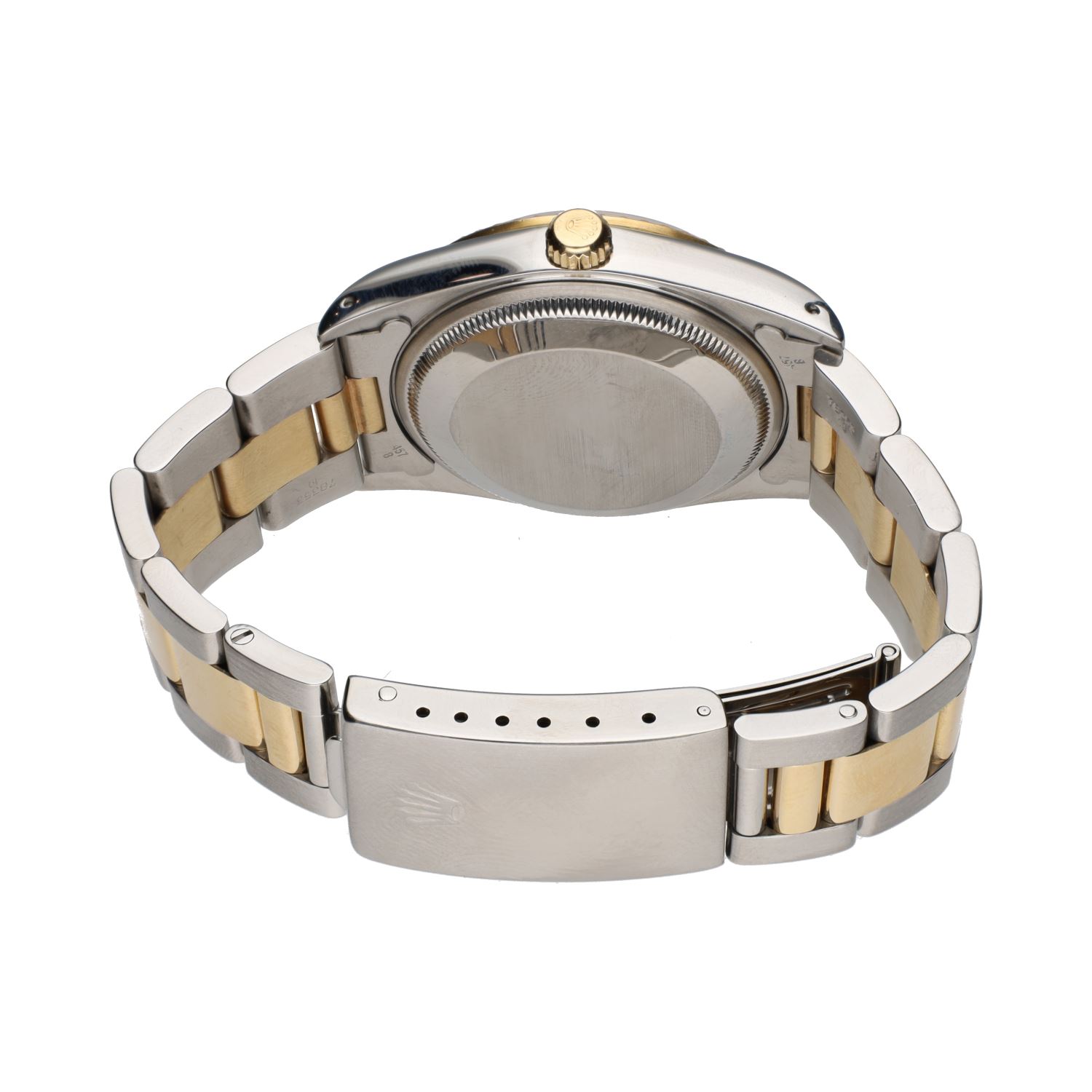 Oyster perpetual date acero y oro 34mm.   