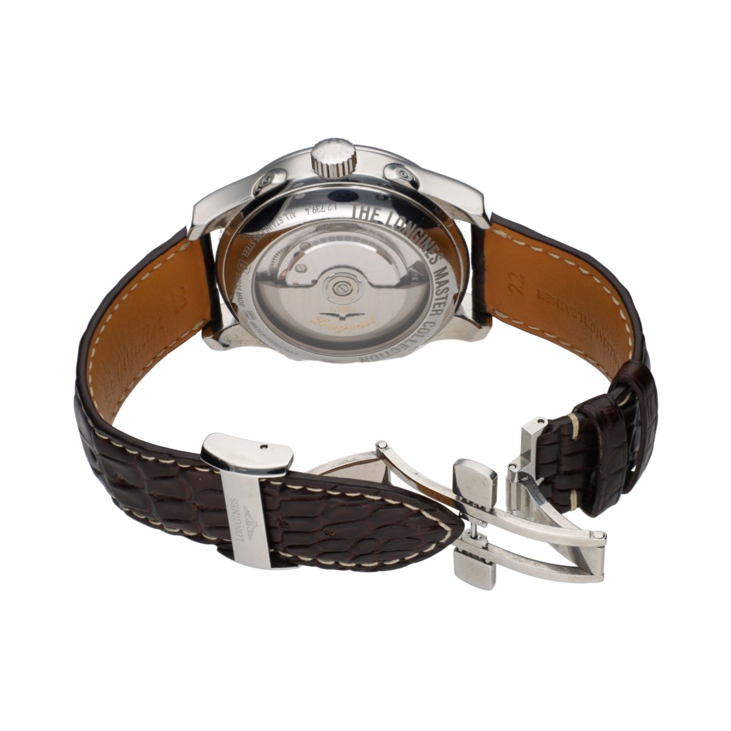 Master collection acero fase lunar 44mm.  