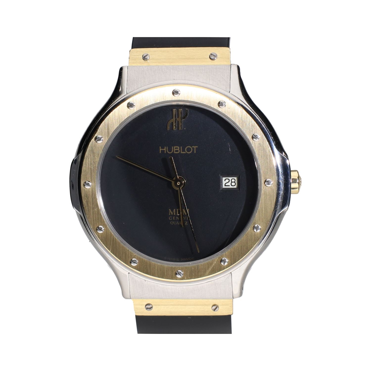 Classic cadete acero y oro 32mm.  