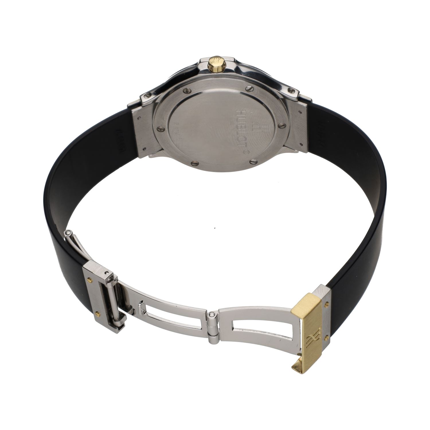 Classic cadete acero y oro 32mm.  