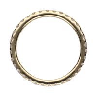 Sortija eternity en oro amarillo con brillantes. Talla 13.