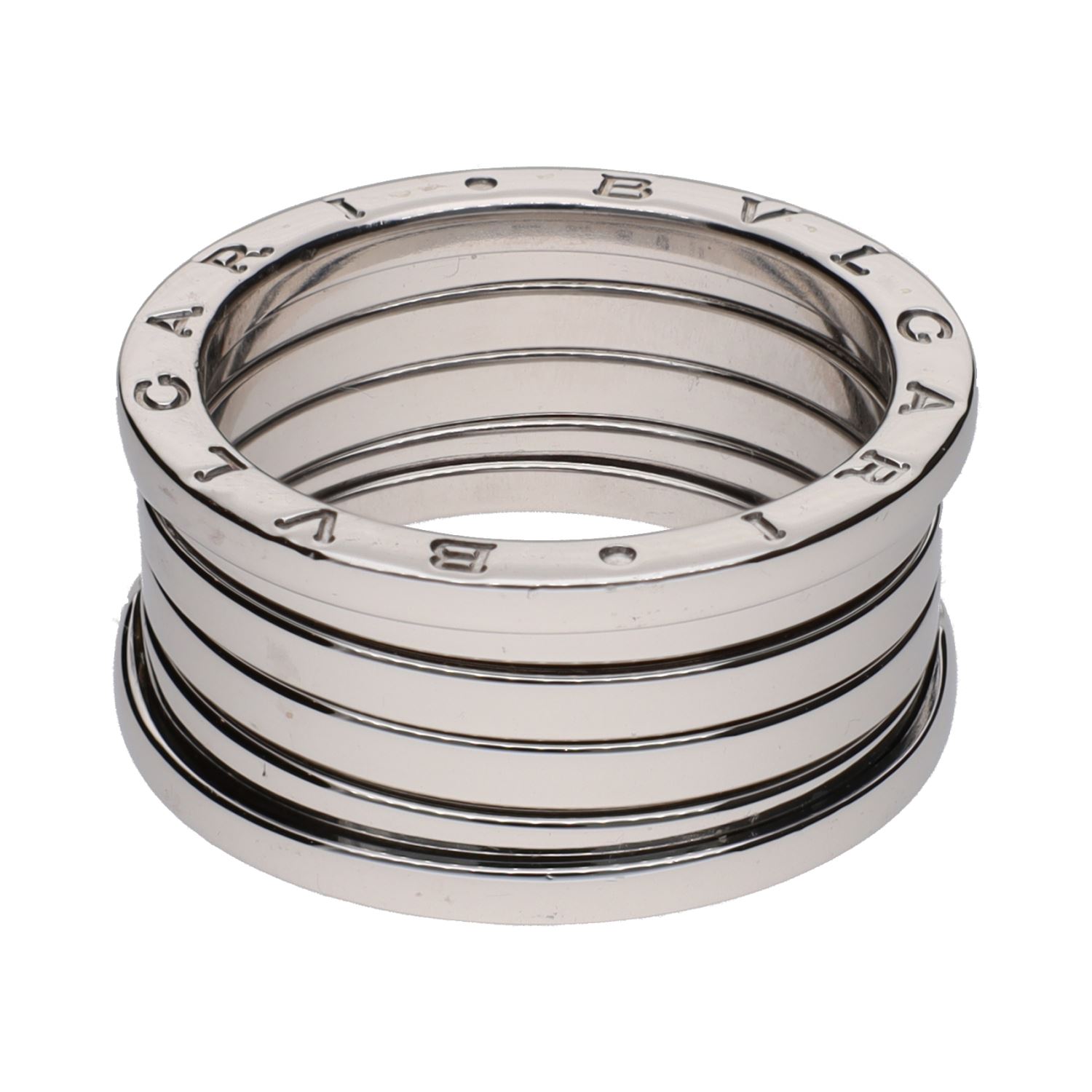 Sortija b-zero de bulgari en oro blanco. Talla 62.