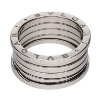 Sortija b-zero de bulgari en oro blanco. Talla 62.