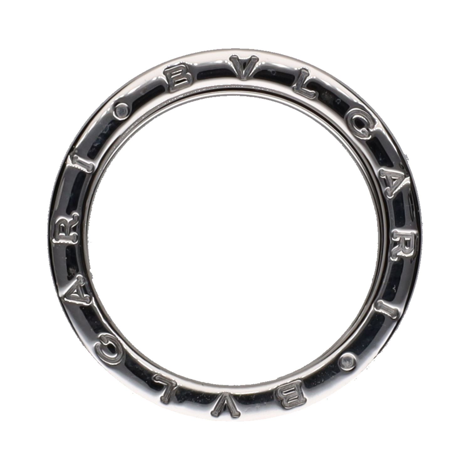 Sortija b-zero de bulgari en oro blanco. Talla 62.