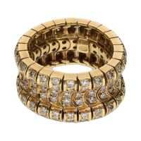 ANILLOS / SORTIJAS<BR>SORTIJA ARTICULADA EN ORO AMARILLO CON...