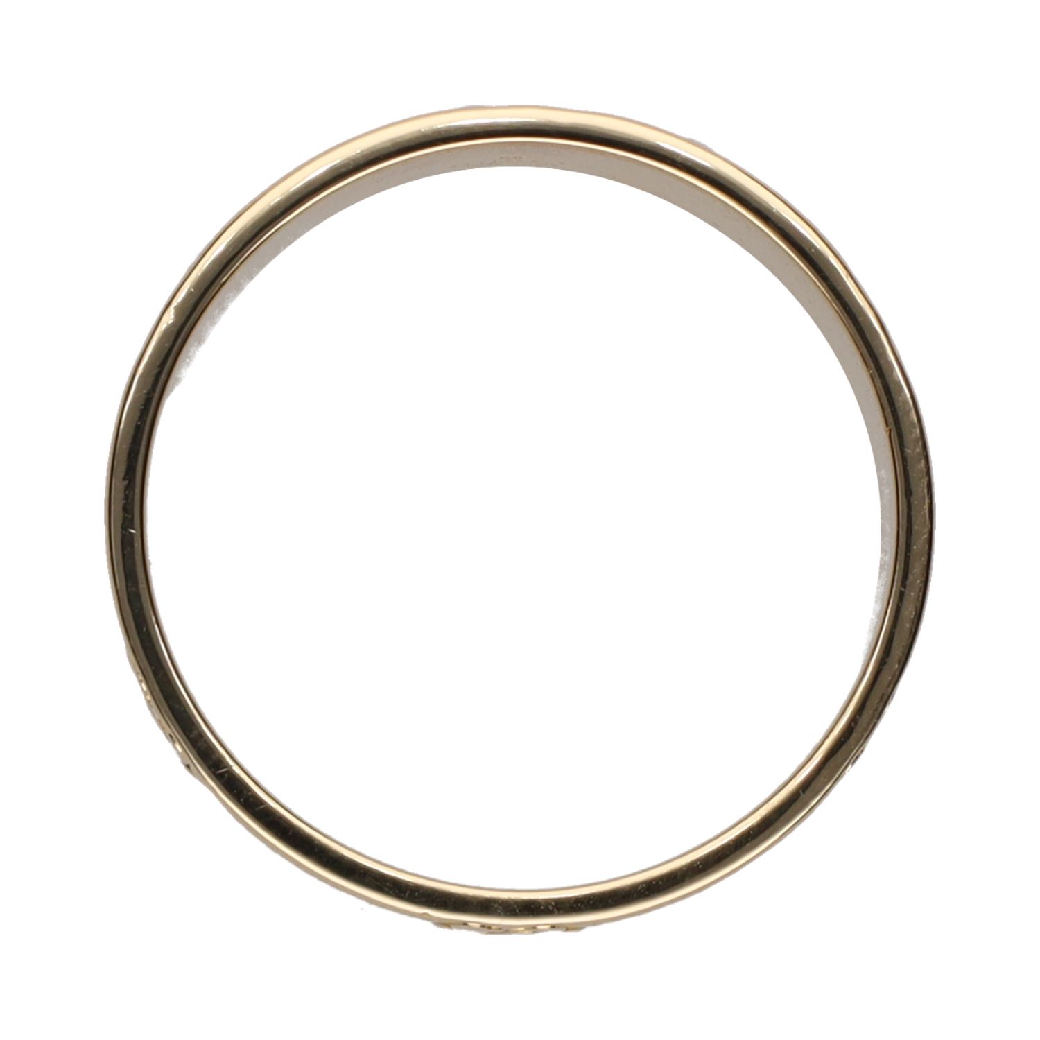 Sortija gucci en oro amarillo. Talla 23.