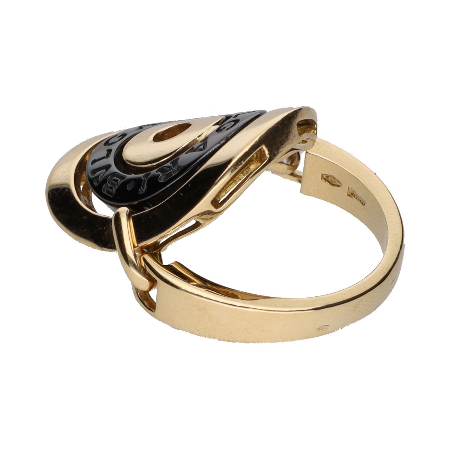 Sortija astrale de bulgari en oro amarillo. Talla 14.