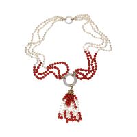 COLLARES<BR>COLLAR FIRMADO POR YANES EN ORO AMARIL...