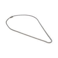 Collar riviere en oro blanco con brillantes.