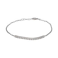 PULSERAS<BR>PULSERA EN ORO BLANCO CON BRILLANTES.