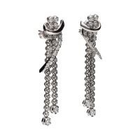 Pendientes en oro blanco con brillantes.