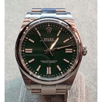 ROLEX<BR>OYSTER PERPETUAL ACERO ESFERA VERDE 41...