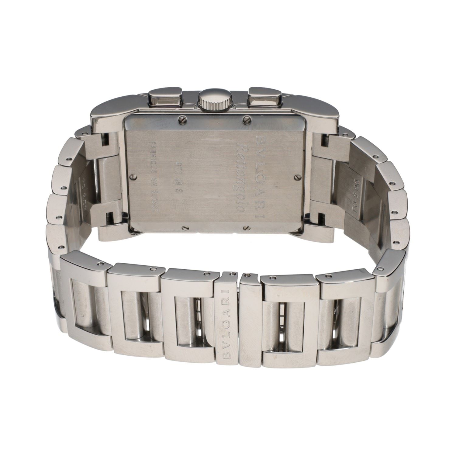 Rettangolo quartz acero 29mm.   