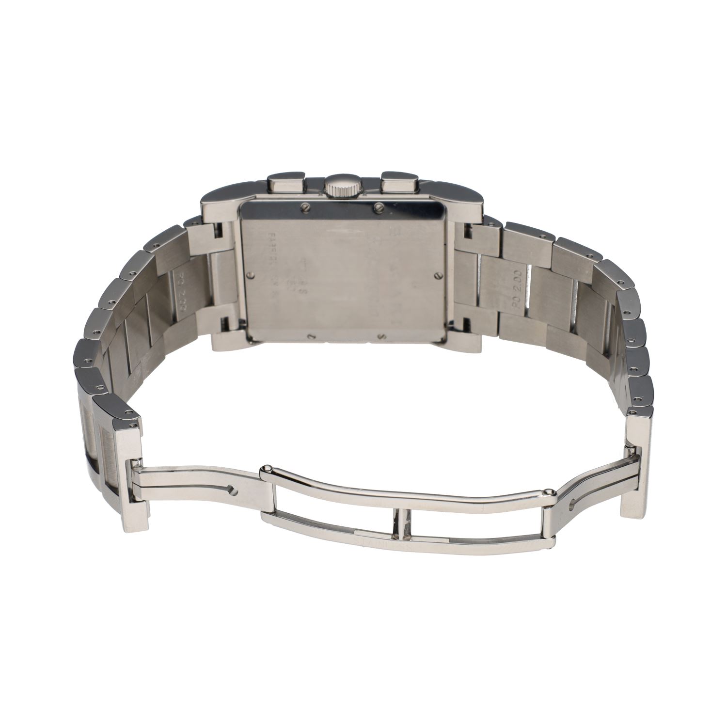 Rettangolo quartz acero 29mm.   