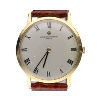 Clásico oro amarillo cuerda manual 33mm.  