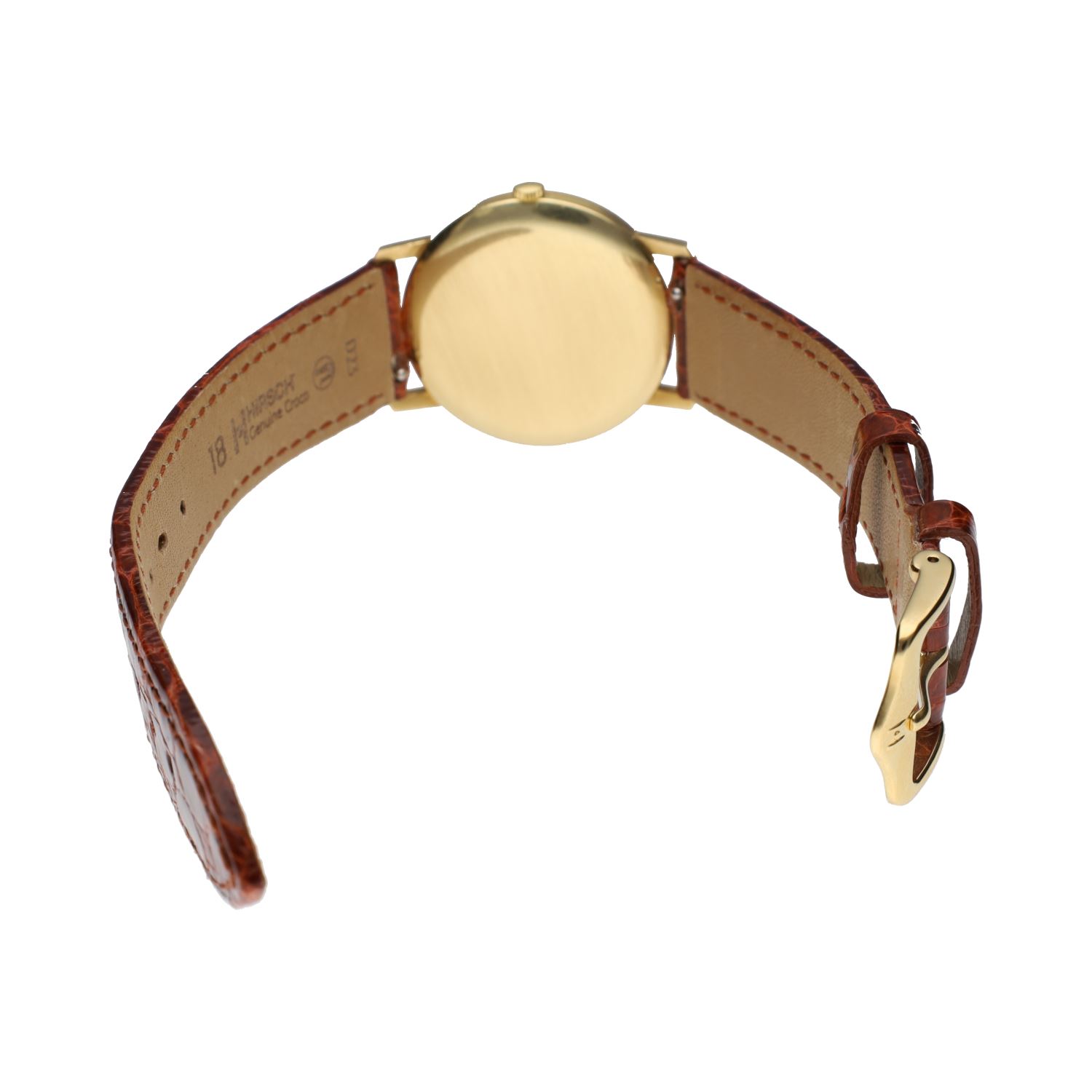 Clásico oro amarillo cuerda manual 33mm.  