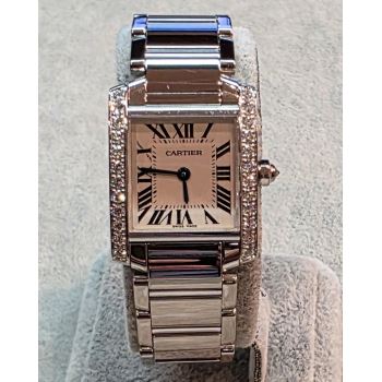 CARTIER<BR>TANK FRANCES SEÑORA ORO BLANCO BRILLAN... · ref.: 2403