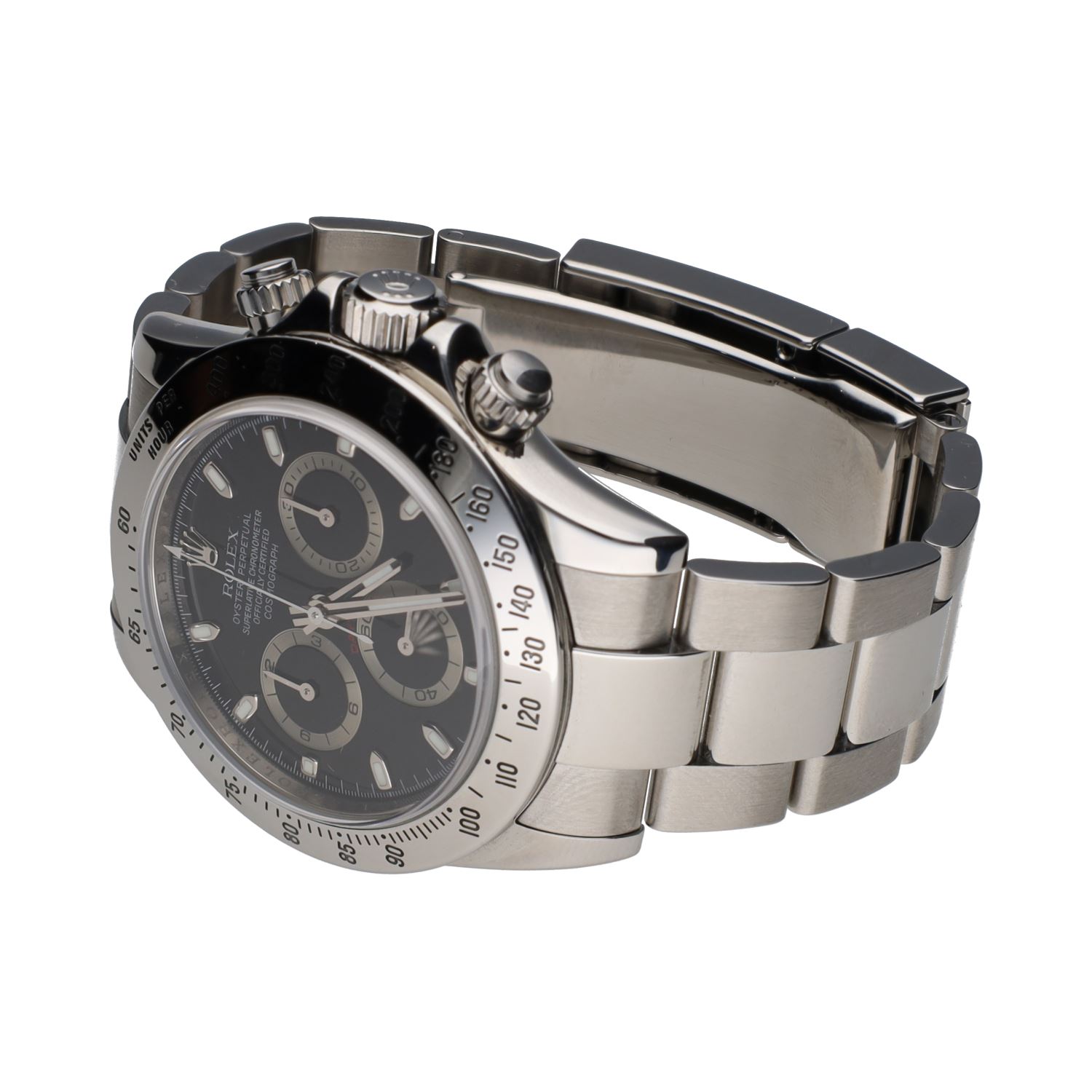 Daytona acero esfera negra 40mm.   