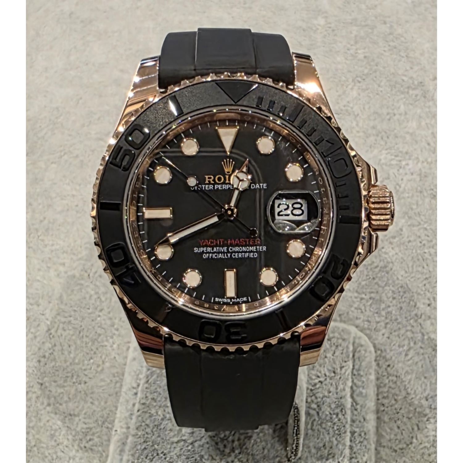 Yacht-master oro rosa caucho 40mm.   