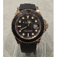 ROLEX<BR>YACHT-MASTER ORO ROSA CAUCHO 40MM.