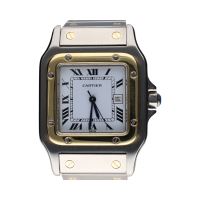 Santos caballero automático acero y oro 29mm.  