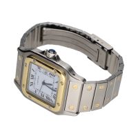 Santos caballero automático acero y oro 29mm.  