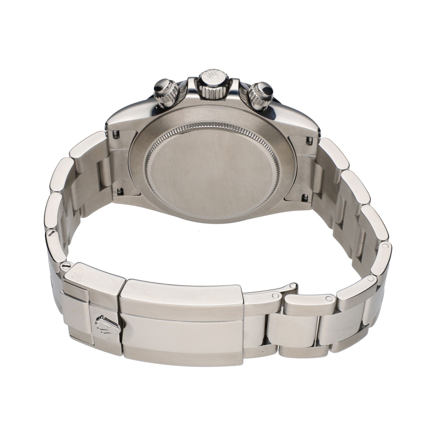 Daytona acero esfera blanca cerámico.  