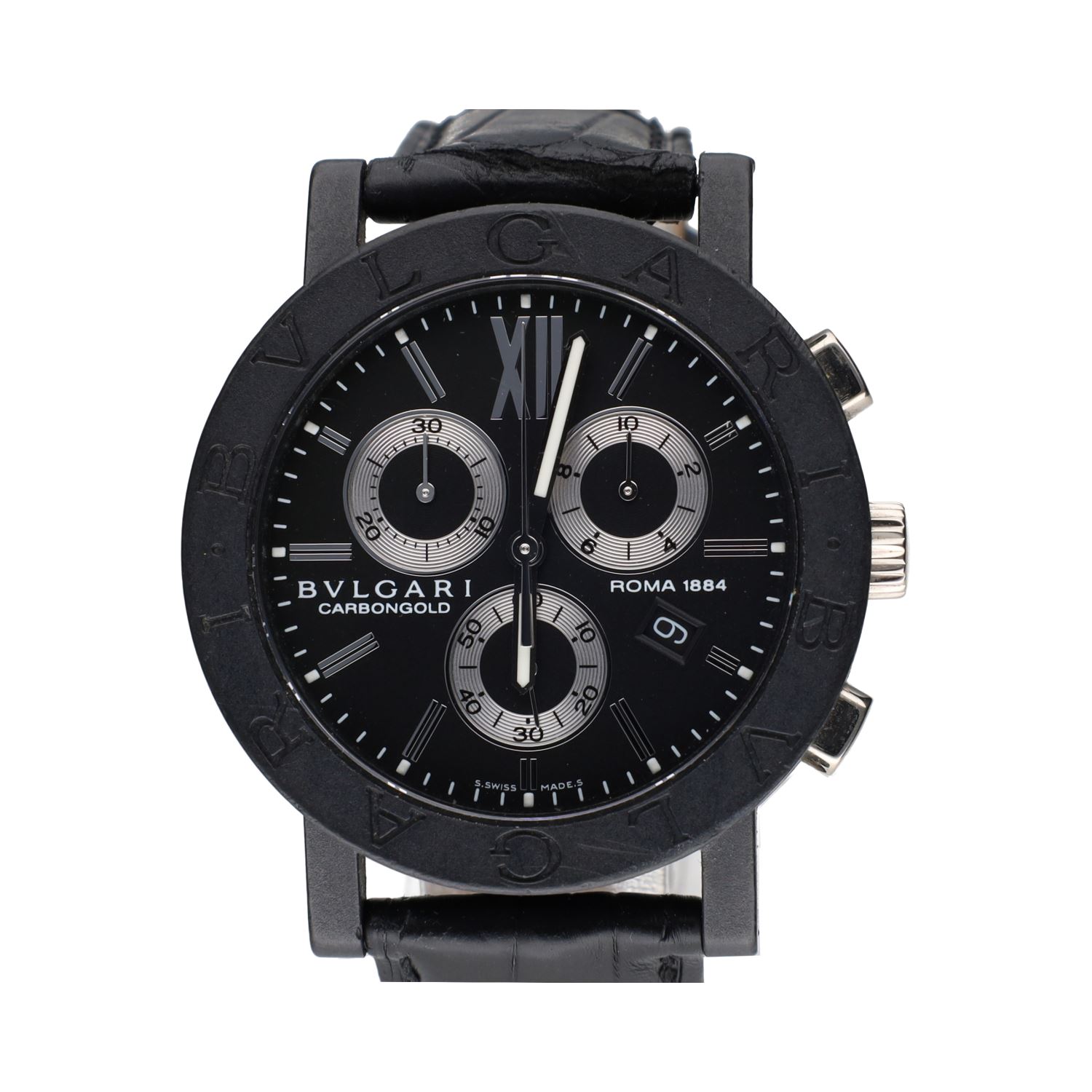 Carbongold chronograph roma 38mm.  