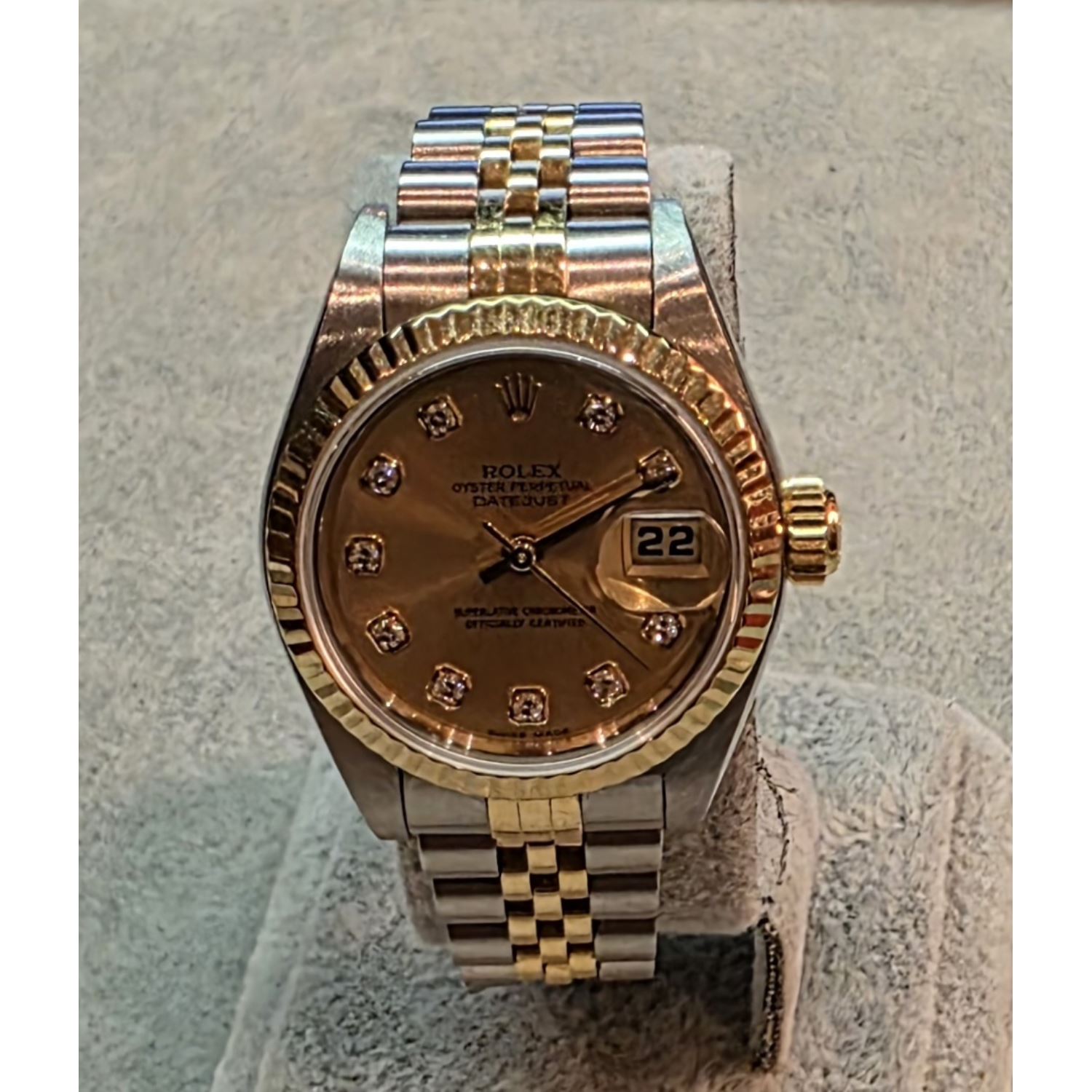 Datejust diamonds acero y oro jubille 26mm.  
