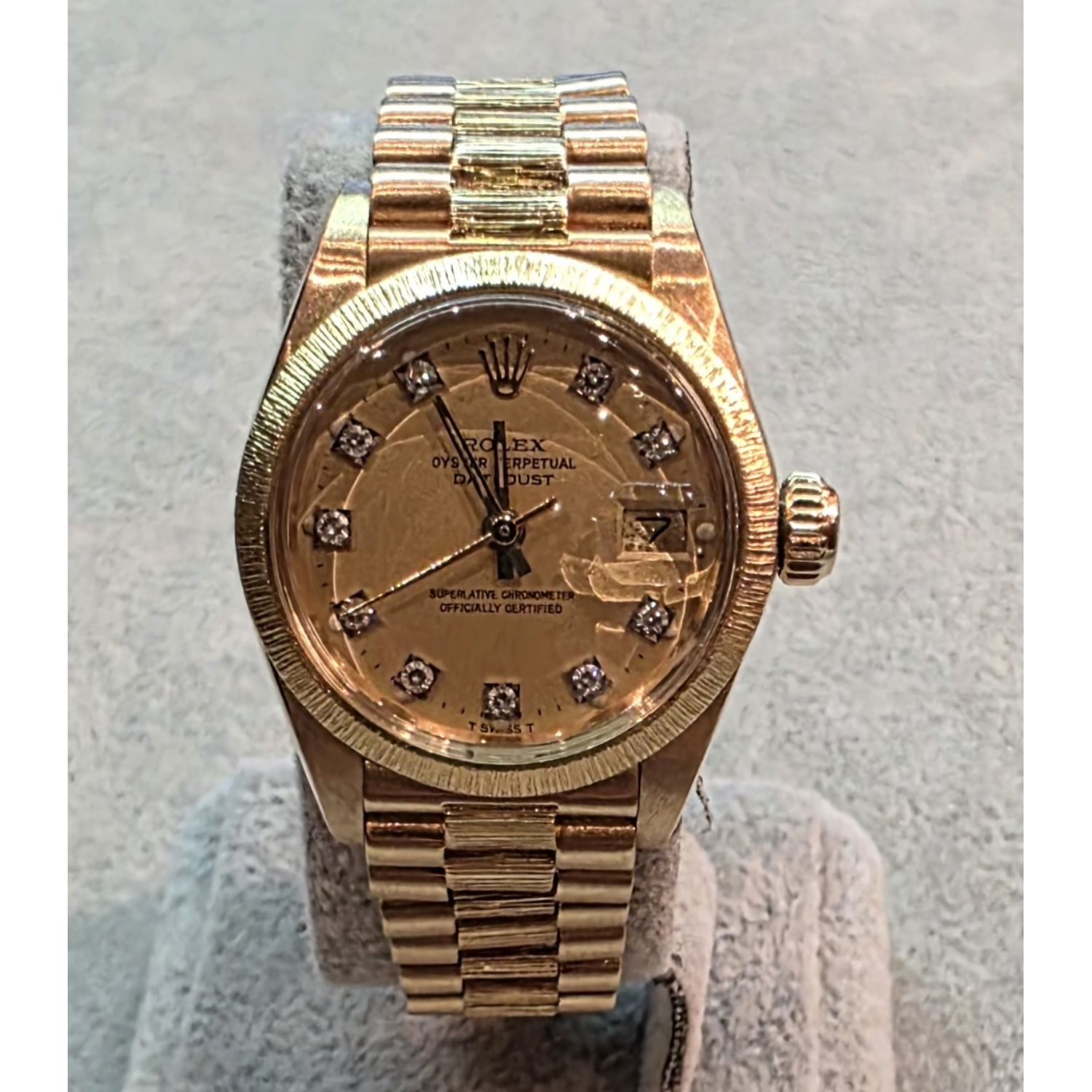 Datejust diamonds señora oro amarillo president cortesa 26mm.  