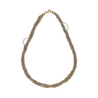 COLLARES<BR>COLLAR DE HILOS EN ORO AMARILLO Y ORO ...
