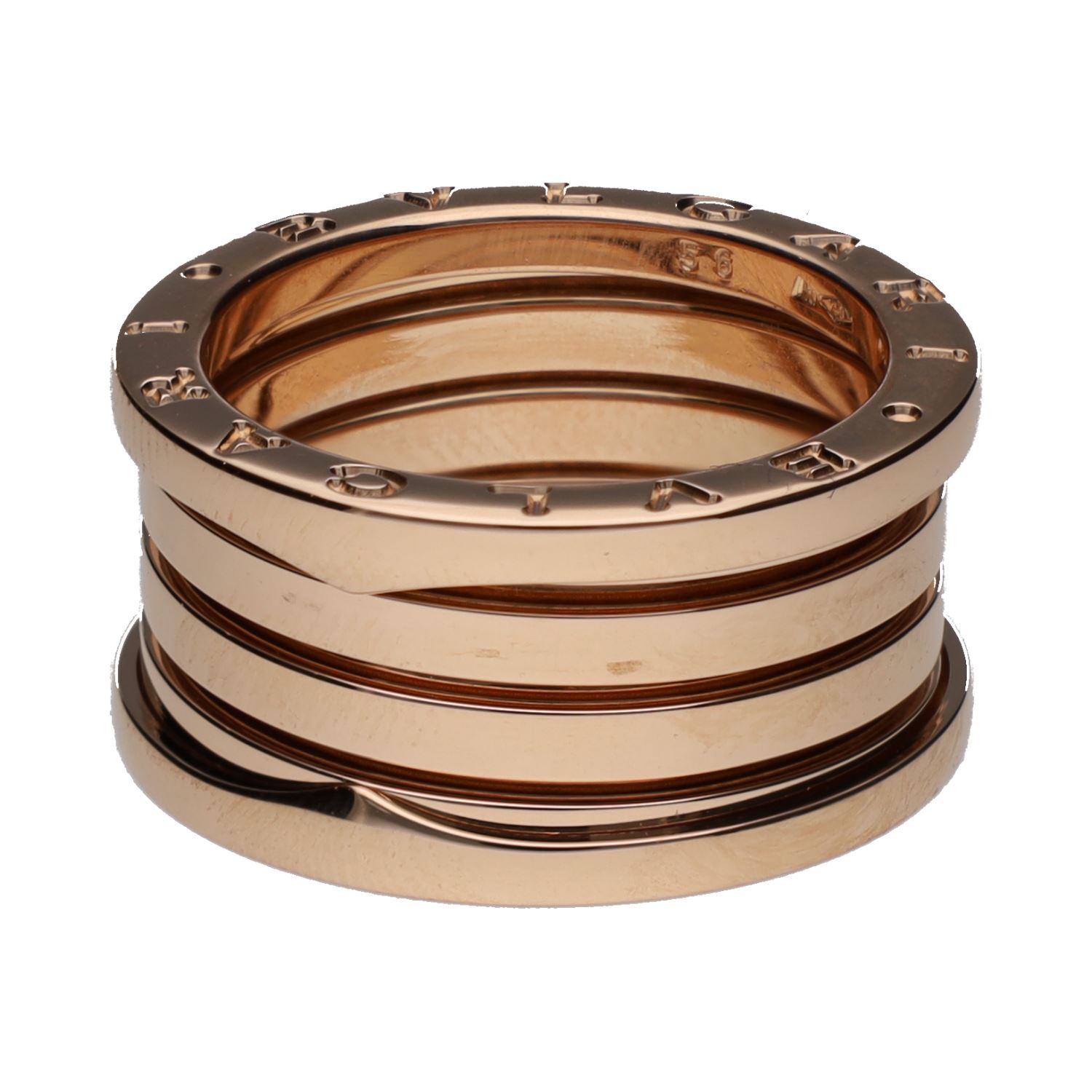 Sortija bulgari b-zero realizada en oro rosa. Talla 56.