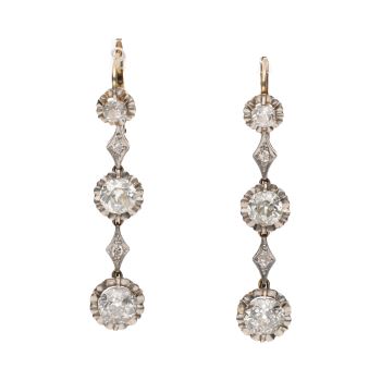 PENDIENTES<BR>PENDIENTES LARGOS ANTIGUOS EN ORO AMAR... · ref.: PRESENTA CERTIFICADO...