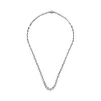 COLLARES<BR>COLLAR RIVIERE EN ORO BLANCO CON BRILL...