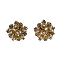 PENDIENTES<BR>PENDIENTES EN ORO AMARILLO CON ZAFIROS...