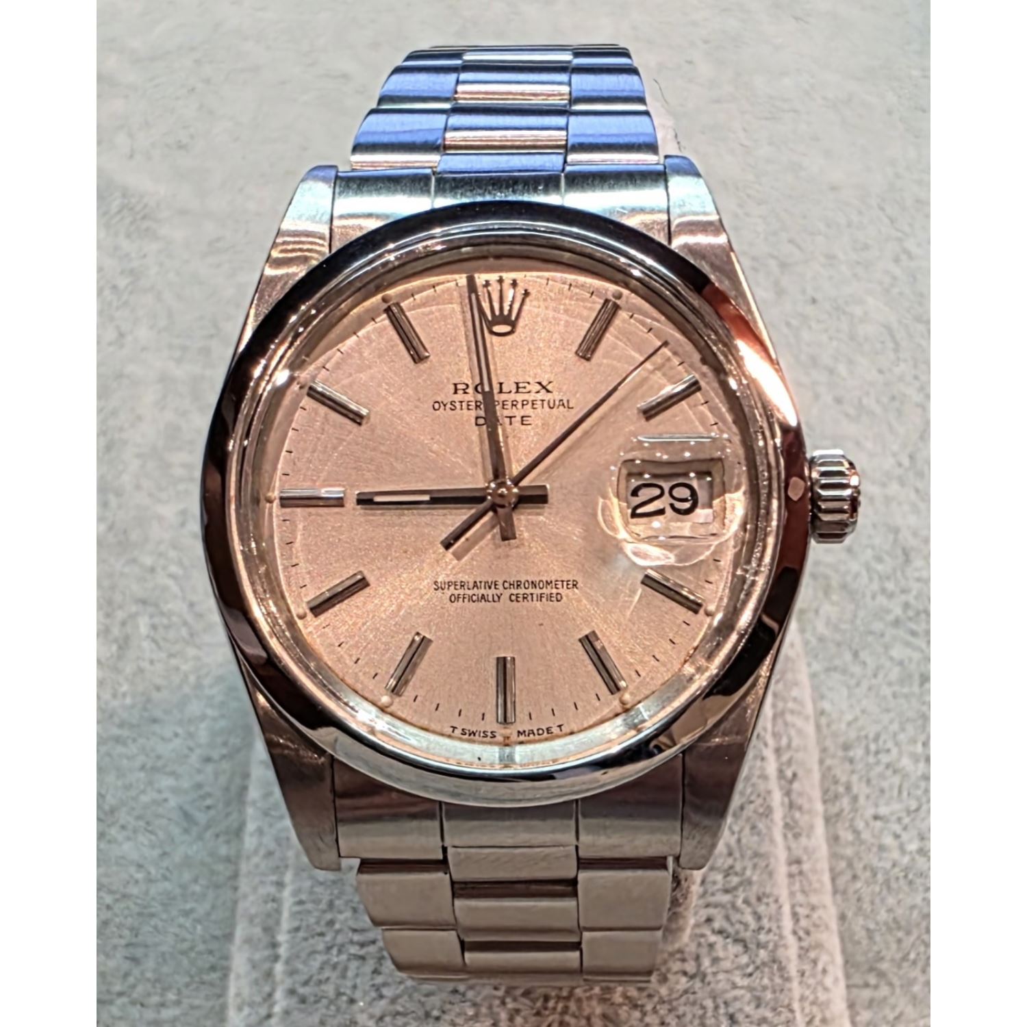 Oyster perpetual date acero 34mm.   