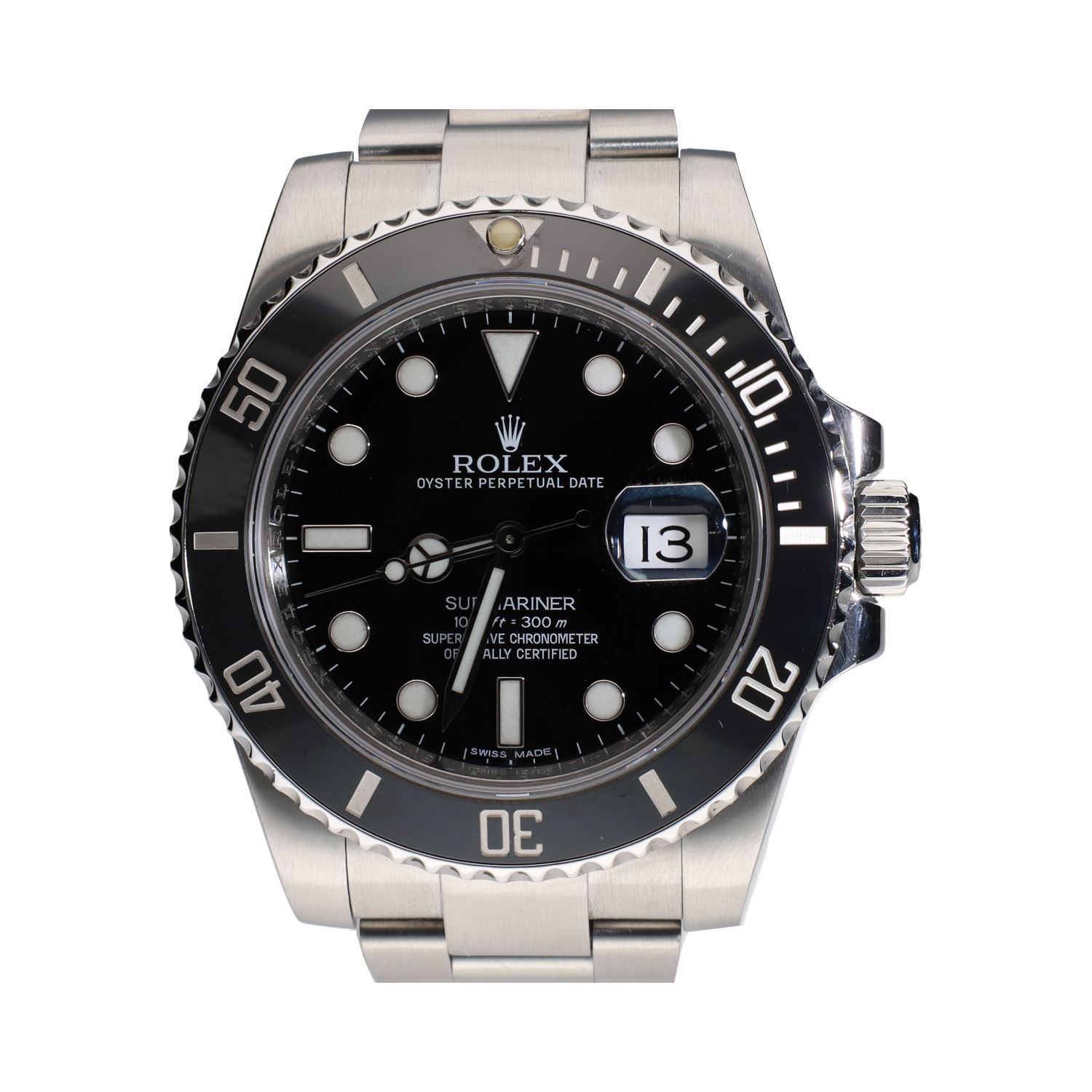Submariner date cerámico acero 40mm.   