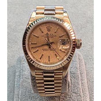 ROLEX<BR>DATEJUST PRESIDENT SEÑORA ORO AMARILLO... · ref.: 69178