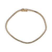 Pulsera riviere en oro amarillo con brillantes.