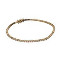 Pulsera riviere en oro amarillo con brillantes.